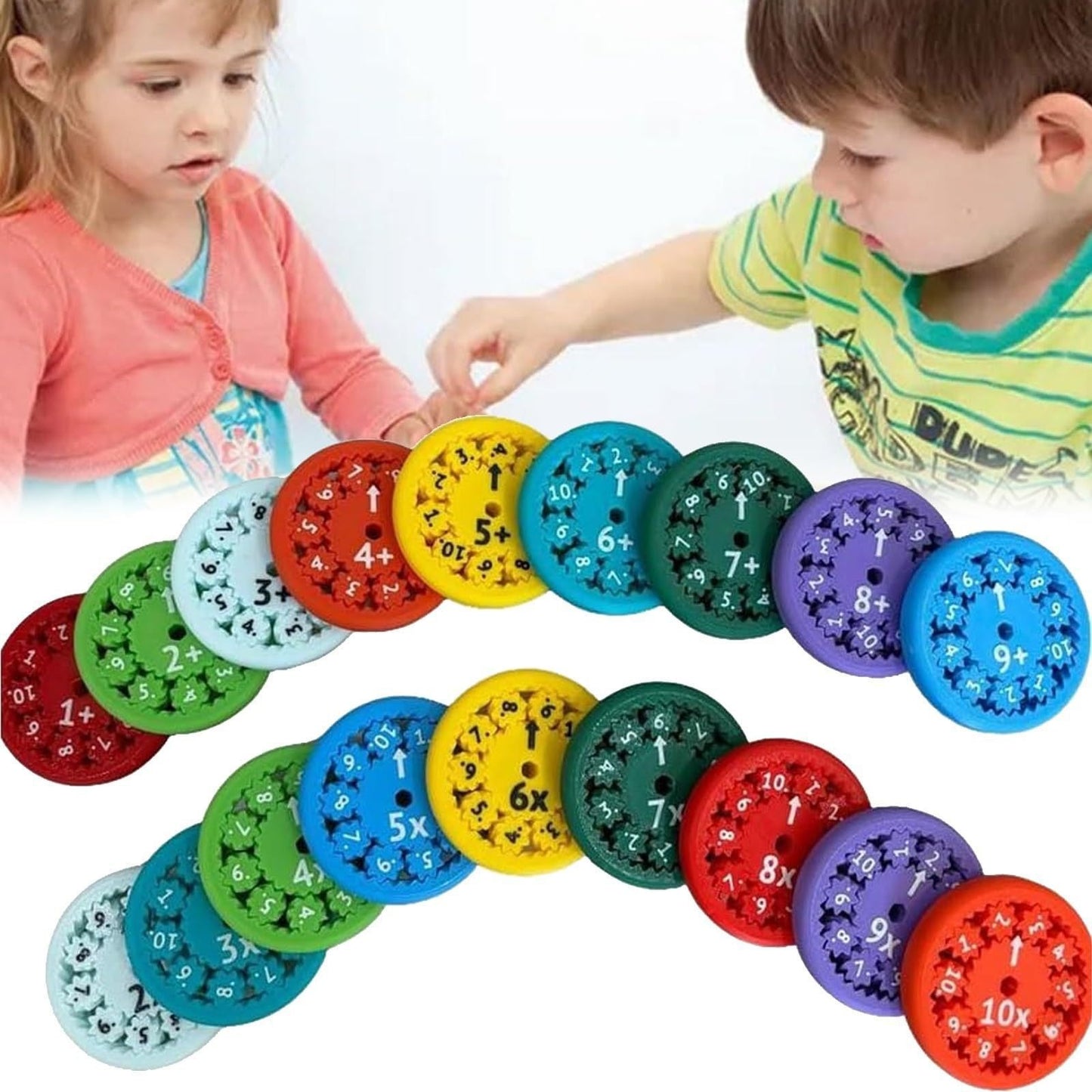 MATH FIDGET SPINNERS 9-piece math fidget spinner teaching enlightenment toy