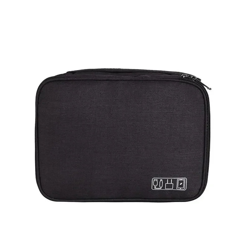 Portable USB Data Line Charger Storage Bag Travel Cable Organizer Waterproof Cable Storage Bag Digital Electronic Organizer