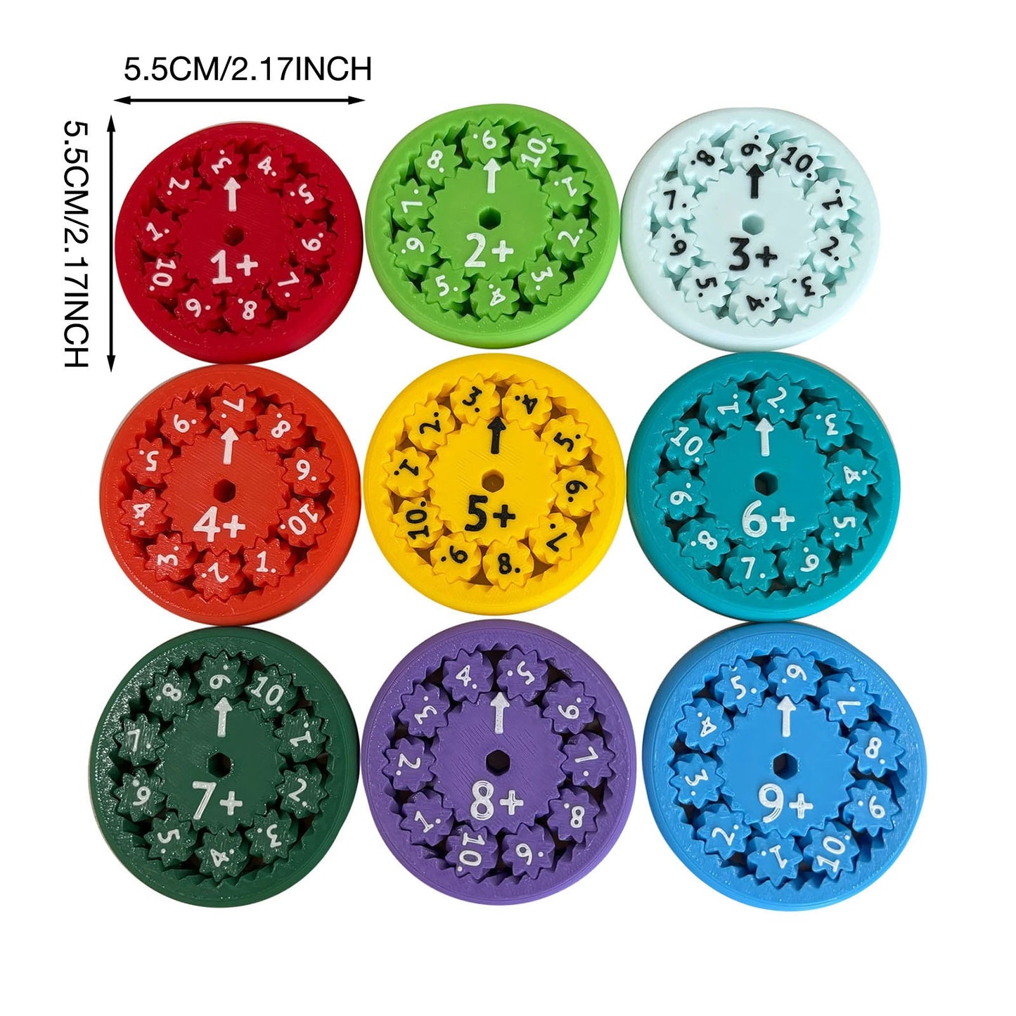 MATH FIDGET SPINNERS 9-piece math fidget spinner teaching enlightenment toy