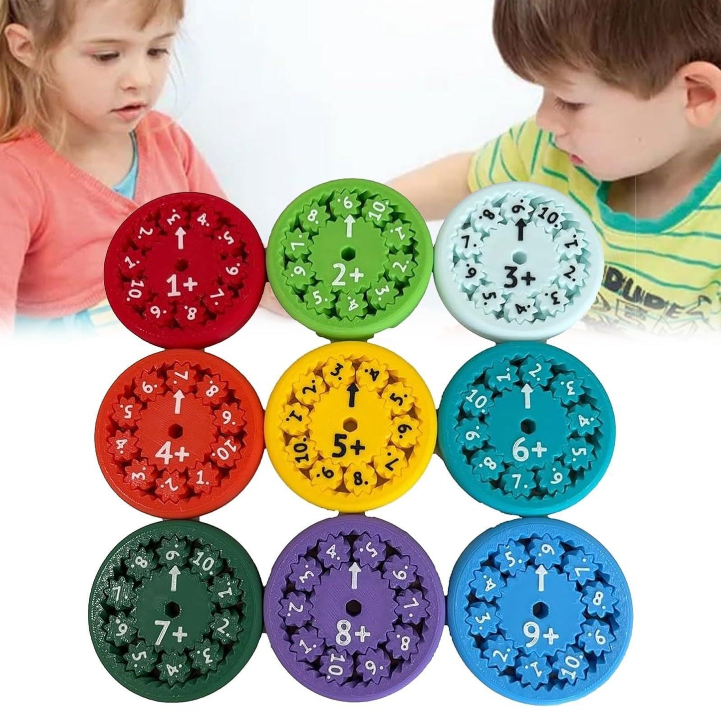 MATH FIDGET SPINNERS 9-piece math fidget spinner teaching enlightenment toy