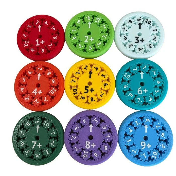 MATH FIDGET SPINNERS 9-piece math fidget spinner teaching enlightenment toy