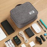 Portable USB Data Line Charger Storage Bag Travel Cable Organizer Waterproof Cable Storage Bag Digital Electronic Organizer