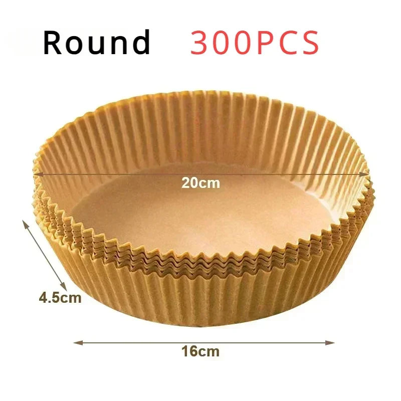Air Fryer Disposable Paper Parchment Wood Pulp Steamer Cheesecake Air Fryer Accessories Baking Paper for Air Fryer