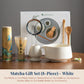 Premium 8-piece Matcha Set: Ceramic Chawan, whisky gift box, Matcha tools – for tea lovers