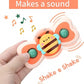 3pcs cartoon baby bath toy bee butterfly snail insect cute rotating fidget spinner toy with suction cup for kids gifts wholesale