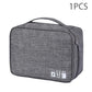Travel Portable Solid Color Makeup Bag Large Capacity Cosmetic Toiletry  Organizer