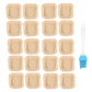 B58B-50Pcs Air Fryer Parchment Paper With Oil Brush Air Fryer Liners Square 6.3 Inch Disposable Baking Paper Air Fryer Sheets