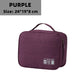 Travel Portable Solid Color Makeup Bag Large Capacity Cosmetic Toiletry  Organizer