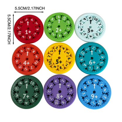 MATH FIDGET SPINNERS 9-piece math fidget spinner teaching enlightenment toy