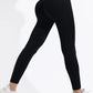 Women Three Waist Gym Yoga Pants High Waist Peach Buttocks Solid Color Tight Fitting Sports Leggings Yoga Exercise Pants